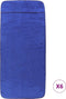 vidaXL - Strandhanddoeken - 6 - st - 400 - g/m² - 60x135 - cm - stof - koningsblauw