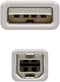 Nanocable 10.01.0102 - USB A naar USB B - Male/male - 100cm - Beige