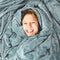 Ella Verzwaringsdeken Overtrek - 150x200cm - Zachte Minky Fleece - Grijs