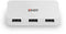 LINDY 43143 - USB 3.0 Hub - 4 poorten tot 5 Gbit/s - Wit