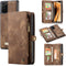 Caseme - vintage 2 in 1 portemonnee hoes - Geschikt voor Samsung Galaxy Note 20 - Bruin
