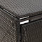 vidaXL - Containerberging - dubbel - 140x80x117 - cm - poly - rattan - grijs