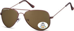 Montana - MP94D - Zonnebril - Aviator stijl - Bruin - Lensbreedte 57 mm