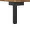 vidaXL - Dressoir - 90x34x80 - cm - bewerkt - hout - artisanaal - eikenkleurig