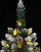 vidaXL - Kunstkerstboom - smal - met - 300 - LED's - 180 - cm