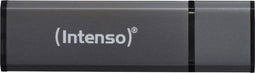 Intenso Alu Line - USB 2.0 - 64GB - Antraciet aluminium