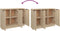 vidaXL - Dressoir - 90,5x30x70 - cm - bewerkt - hout - sonoma - eikenkleurig