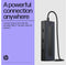 HP 4K USB-C Multiport Hub - 4x USB 3.2 Gen1 5Gb/s - Zwart