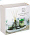 Plateau giftset 5-delig geur, plantje en 2 waxinelichtjes | Geurstokjes | Kleur mix van grijs, wit en goud