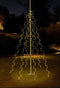 Vlaggenmast verlichting - 192 LED's - 208 cm hoog - Warm wit licht - Waterdicht