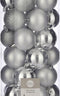 House of Seasons - Plastic Kerstballen Set - 30 stuks - Ø6 cm - Zilver