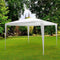 Hi Partytent 3 x 3 m Waterdicht - Stalen Frame met Kunststof Verbindingen - Wit