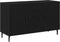 vidaXL - Dressoir - Zwart - Eiken - 100x36x60 - cm - Geperst - Hout