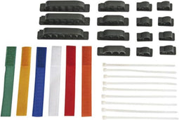 Perel Chaosvrije kabelorganisatie - 31-delig Kabelbinderset, Ideaal voor PC, Hifi, TV