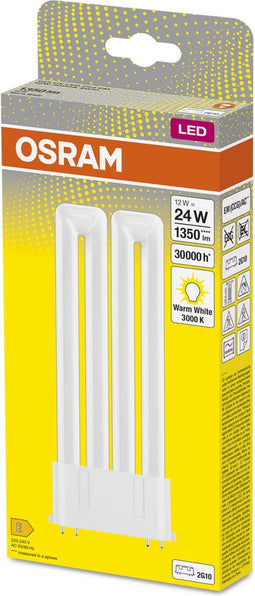 OSRAM DULUX LED lamp F24 EM, 12W, 1350lm, 3000K