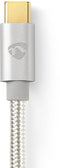 Nedis CCTB61600AL10 - USB 3.2 Kabel - 100 cm - Aluminium