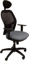 Bureaustoel met hoofdsteun Jorquera Piqueras y Crespo ALI220C Grijs Antracietgrijs