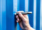 Pica Visor Permanent Marker 990/41 - Hervulbaar - Lange levensduur - Blauw