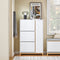 SoBuy FSR189-WN - Schoenenkast - 3 Kleppen en Deur - Wit