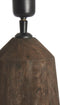 Light & Living Tafellamp Trapani - Mangohout - 45cm - Mat Donkerbruin - excl. kap