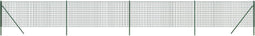 vidaXL - Draadgaashek - 0,8x10 - m - gegalvaniseerd - staal - groen