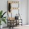 vidaXL - Kledingrek - met - schoenenrek - 100x40x184 - cm - sonoma - eikenkleurig