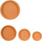 Mica Decorations Bloempot Souk - 37x37x6 cm - Terracotta - Terra- Set van 4