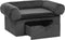 vidaXL - Hondenbank - met - lade - 75x50x38 - cm - pluche - donkergrijs