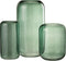 J-Line vaas Rond Hoog - glas - groen - medium - 29.5 cm hoog
