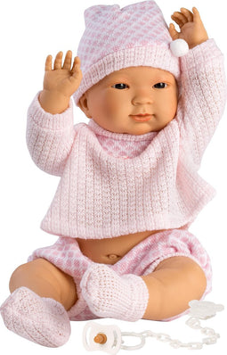 Llorens babypop meisje Aziatisch 45 cm met speen