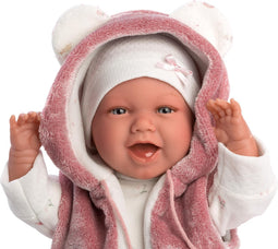 Llorens babypop Mimi lachend met geluid en speen 42 cm