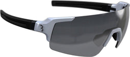 BBB Cycling FullView Fietsbril - Frameless Zonnebril - Wielren Bril met 3 lenzen - Sportbril - Glanzend Wit - BSG-63