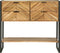 vidaXL - Console - Tafel - 90x35x80 - cm - Massief - Acaciahout