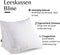 Bline Leeskussen Wit – Bookseat met Traagschuim – Leeskussen voor in Bed en Bank – Rugkussen met