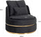Fauteuil Kylie antraciet velvet / gold (Quartz Antraciet 801) S4491 ANTRACIET VELVET