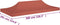 vidaXL - Partytentdak 270 g/m² - 6x3 m - terracotta