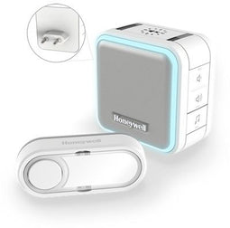 Honeywell DC515SP2 - Draadloze plug-in deurbel - Slaapstand en nachtlicht - Wit