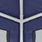vidaXL - Partytent - met - 8 - mesh - zijwanden - 3x9 - m - HDPE - blauw