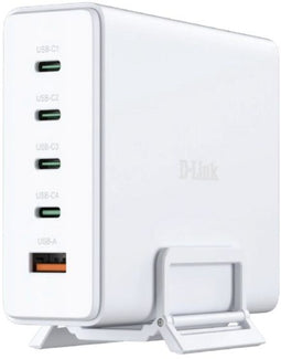 D-Link DCF-241 - Draagbare oplader - 4x USB-C Snelladen - Wit