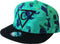 Capiche® Snapback Pet Heren – Groene Polygon – Groen & Zwart – Verstelbaar met Druksluiting – Sportcap – Baseball Cap – Mannen Cap – Polygon Pixel Pet