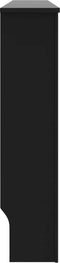 vidaXL Radiatorombouw 172x19x81 cm MDF zwart