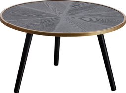 WOOOD Binck Salontafel - Metaal - Zwart - 35x60x60