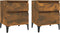 vidaXL - Nachtkastjes - 2 - st - 40x35x50 - cm - gerookt - eikenkleurig