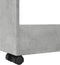 vidaXL - Opbergtrolley - smal - 3-laags - bewerkt - hout - betongrijs