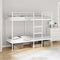 vidaXL - Stapelbed - zonder - matras - 75x190 - cm - staal - wit