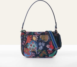Flat Shoulder Bag M 57 Black Iris Blue: OS