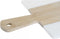 Snijplank DKD Home Decor Wit Natuurlijk Bamboe Marmer Plastic Rechthoekig 38 x 18 x 1 cm
