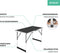VONROC Multifunctionele Tafel - 100 x 60 cm - Verstelbare hoogte 73-94 cm - Lichtgewicht en inklapbaar (set van 2)