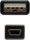 Nanocable 10.01.0402 - USB A naar USB 2.0 mini - 180 cm - Zwart