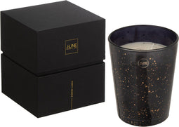 J-Line geurkaars Portofino - Raspberry - glas - zwart/goud - small - 75U